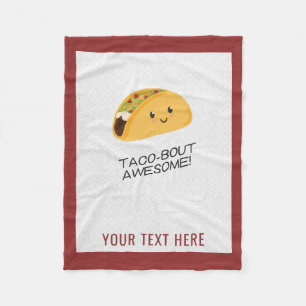 Cute Kawaii Taco Persoonlijke Taco-bout Geweldige Fleece Deken
