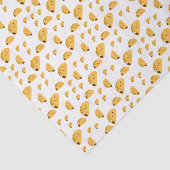 Cute Kawaii Taco Smiling Pattern Tissuepapier (Detail)