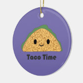 Cute Kawaii Taco Time Taco Keramisch Ornament (Links)