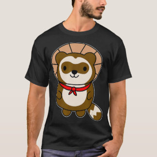 Cute Kawaii Tanuki   Japanese Raccoon Dog Gift T-shirt