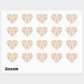 Cute Kawaii Teddy Bear Baking Pattern | Cozy Kitch Hart Sticker (Vel)