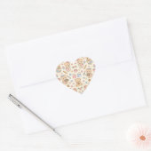 Cute Kawaii Teddy Bear Baking Pattern | Cozy Kitch Hart Sticker (Envelop)