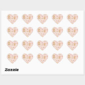 Cute Kawaii Teddy Bear Tea Party Pattern | Pastel Hart Sticker (Vel)