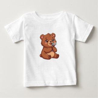 Cute Kawaii Teddyshirt voor Baby's met Bellen