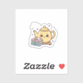 Cute Kawaii Theepot Studeren Notities Journal Boek Sticker (Vel)