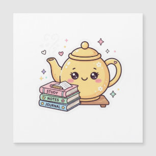 Cute Kawaii Theepot Studie Notities Journal Sticke