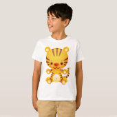 Cute Kawaii Tiger T-shirt (Voorkant volledig)