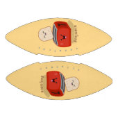 Cute kawaii toast en red toaster cartoon american football (Panelen)