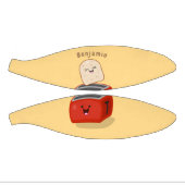 Cute kawaii toast en red toaster cartoon basketbal (Panelen)