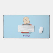 Cute kawaii toast en red toaster cartoon bureaumat (Keyboard & Muis)