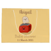 Cute kawaii toast en red toaster cartoon groot cadeauzakje (Achterkant)