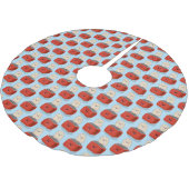 Cute kawaii toast en red toaster cartoon kerstboom rok (Gekanteld)