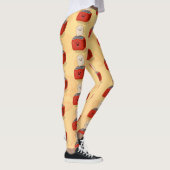 Cute kawaii toast en red toaster cartoon leggings (Rechts)