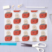 Cute kawaii toast en red toaster cartoon tissuepapier (Craft)