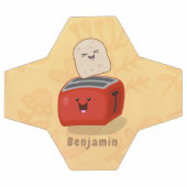 Cute kawaii toast en red toaster cartoon voetbal (Enkel)