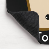 Cute kawaii Toasty! Toast en botermousepad Muismat (Hoek)