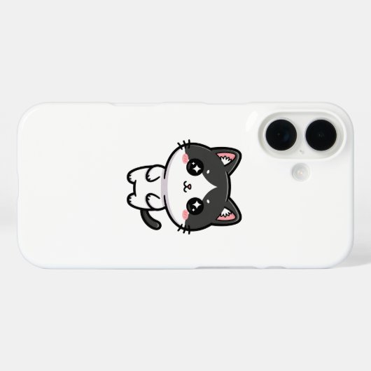 Cute Kawaii Tuxedo Cat Standing Character Case-Mate iPhone Case (Achterkant (horizontaal))