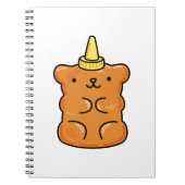 Cute Kawaii Unicorn Gummy Beer Notitieboek (Voorkant)