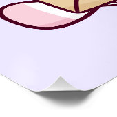 Cute Kawaii Unicorn Love Illustration Perfect Poster (Hoek)