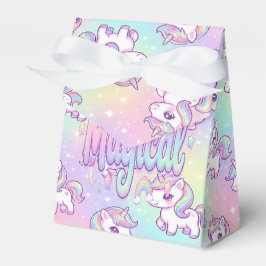 Cute Kawaii Unicorn Pastel Rainbow Magical Bedankdoosjes