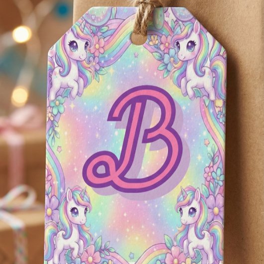 Cute Kawaii Unicorn Pastel Rainbow Magical Cadeaulabel