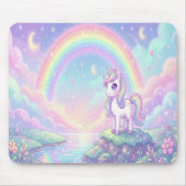 Cute Kawaii Unicorn Pastel Rainbow Magical Muismat (Voorkant)