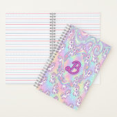 Cute Kawaii Unicorn Pastel Rainbow Magical Notitieboek (Binnen)