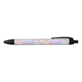Cute Kawaii Unicorn Pastel Rainbow Magical Rode Inkt Pen (Bovenkant)