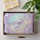 Cute Kawaii Unicorn Pastel Rainbow Magical Tissuepapier (Geschenk)
