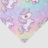 Cute Kawaii Unicorn Pastel Rainbow Magical Tissuepapier (Detail)