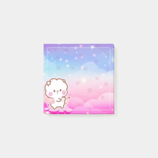 Cute Kawaii Valentijnse  Cupid Jinnie Post-it® Notes (Voorkant)