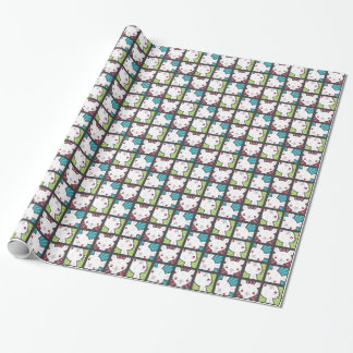 Cute Kawaii Vampire Bunny Rabbit Pattern Cadeaupapier