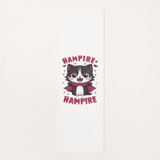 Cute Kawaii Vampire Cat Halloween Yogamat