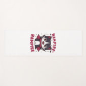 Cute Kawaii Vampire Cat Halloween Yogamat (Voorkant (horizontaal))