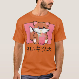 Cute Kawaii voor Drinken Bubble Tea Japans I Love T-shirt