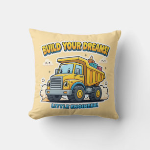 Cute Kawaii Vrachtwagen - Bouw Je Dromen Kussen