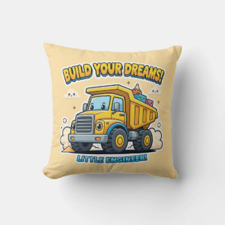 Cute Kawaii Vrachtwagen - Bouw Je Dromen Kussen