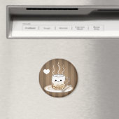 Cute kawaii warme cacao drink magneet (Insitu (Vaatwasser))