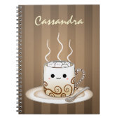Cute kawaii warme cacao drink notitieboek (Voorkant)