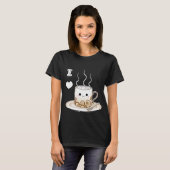 Cute kawaii warme cacao drink t-shirt (Voorkant volledig)