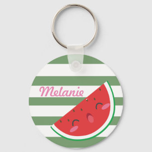 Cute Kawaii Watermelon Persoonlijk Sleutelhanger