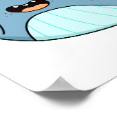 Cute Kawaii Whale Poster (Hoek)