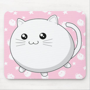Cute Kawaii white kitty cat Muismat