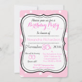 Cute Kawaii White kitty-katteverjaarfeest Kaart (Voorkant)