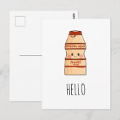 Cute Kawaii Yakult Yogurt Drink Asian Snack Blank Briefkaart (Voorkant / Achterkant)