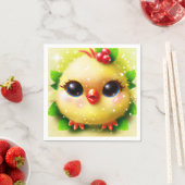 Cute Kawaii Yellow Baby Chick Servet (Insitu)