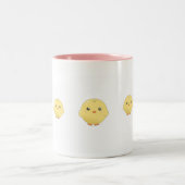 Cute kawaii yellow chick mok (Center)