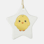 Cute kawaii yellow chick ornament (ster/hart/enz.) (Rechts)
