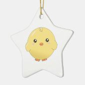 Cute kawaii yellow chick ornament (ster/hart/enz.) (Links)