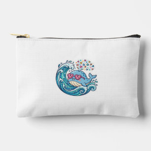 Cute Kawaii Zomer Blauwe Walvis Hart ZonnebrilStic Etui